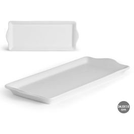 Bandeja Rectangular Porcelana Vessia 34.5 cm Blanco (20 Unidades) Precio: 44.5000006. SKU: B134LYQNCP