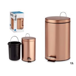 Berilo Papelera Pedal 12L Metal Cobre 25 x 39.5 x 32 cm (Set de 4) Precio: 89.49999982. SKU: S3609369