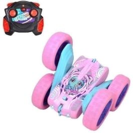 Dickie - Vehículo Radiocontrolado 16 cm - Flippy Berry Shaker - Rotación 360° - Rosa - Pilas Incluidas - A partir de 6 años