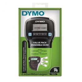 DYMO Rotuladora LABEL MANAGER LM160 kit Etiquetadora + 3 rollos de cinta de etiquetas D13 cartuchos de etiquetas D (2181011)