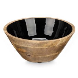 Giftdecor Bol de Madera Mango Negro 24 cm - Ideal para Decoración y Regalo (6 Unidades) Giftdecor Bol de Madera Mango Negro 24 cm - Ideal para Decoración y Regalo (6 Unidades)