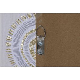 DKD Home Decor Cuadro Lienzo Beige Natural Circulos 63.5x28.6x4 cm (2 Unidades)