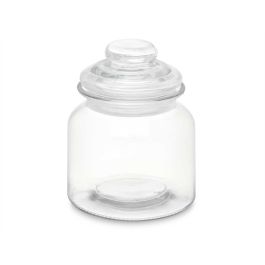Tarro Redondo Liso Tapa Cristal 600Ml Vivalto 11X15CM (12 Unidades) Tarro Redondo Liso Tapa Cristal 600Ml Vivalto 11X15CM (12 Unidades)