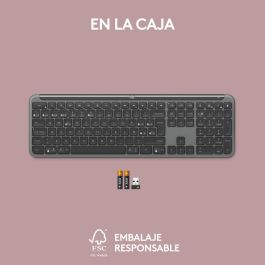 Teclado Logitech Gris Qwerty Español QWERTY