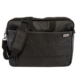 Nilox Maletín para Portátil 15.6" Style Negro - Poliéster, Bolsillos, Cinta para Trolley