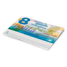 Libreta Liderpapel Pautaguia Tapa Cartoncillo 32 Hojas Din A5 Cuadriculado Pautado 8 mm Apaisada 70 gr