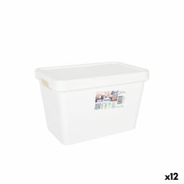 Caja de Almacenaje con Tapa Tontarelli Maya Blanco 6,4 L 28 x 18 x 17,7 cm (12 Unidades) Precio: 45.69000051. SKU: B17RD2G7YY