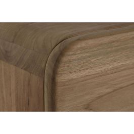 DKD Home Decor Mesita de Noche Balines Natural Teca 40 x 17 x 50 cm con 1 Cajón