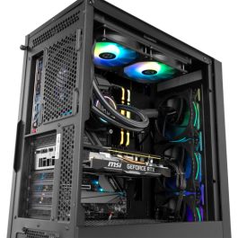 NOX Caja Semitorre ATX Hummer Blaster NXHUMMERBLASTER Negra ARGB con Ventana y USB 3.0