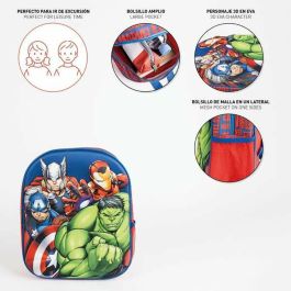 Mochila infantil 3D avengers 8.0 x 31.0 x 27.0 cm Mochila infantil 3D avengers 8.0 x 31.0 x 27.0 cm