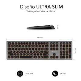 SUBBLIM Teclado Bluetooth/2.4G Master iluminado Ext G/N