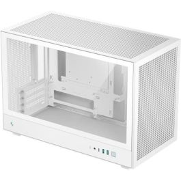 Deepcool Caja Ordenador Gaming Micro Torre CH260 Blanco - Soporte para Radiadores 360mm, Ventiladores Múltiples, USB Tipo C, Vidrio Templado