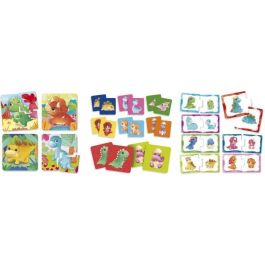 Lisciani Giochi AAABF84610 - Dinoland CAROTINA BABY - Rompecabezas, Memo, Juegos Educativos y de Asociaciones