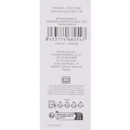 Armario Desmontable TNT 75x46x160 cm Confortime (4 Unidades)