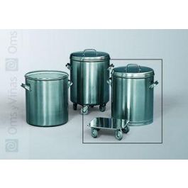 CUBO MULTIUSO CON TAPA Y CARRITO - Acero Inoxidable, 50 Litros Precio: 597.2923. SKU: B1FFHQKZ4K