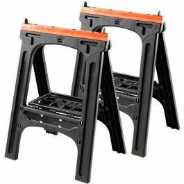 TOOD Lote de 2 caballetes plegables 60x10x80 cm carga máxima 200 kg Precio: 56.50000015. SKU: B1KHJRDFKF