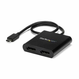 Adaptador USB C a DisplayPort Startech MSTCDP122DP Negro Adaptador USB C a DisplayPort Startech MSTCDP122DP Negro