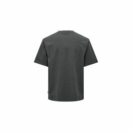 Camiseta de Manga Corta Hombre Only & Sons Onsmickey Rlx Gris oscuro