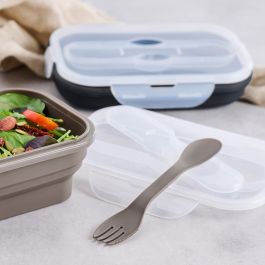 Day Fiambrera Plegable Con Cubierto Múltiple Cuchara Cuchillo Tenedor