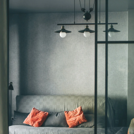 Burnaby Lámpara Colgante Metal Diseño Industrial SKD-P80008 Elegante Única para Hogar y Negocios