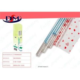 dm Papel Regalo Rollo 1x2M Transparente Decorado Motivos Blancos Precio: 1.49999949. SKU: B1HWH2WSZ9