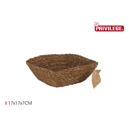 Cesta de mimbre cuadrada 17x17x7 cm - Privilege (18 Unidades)