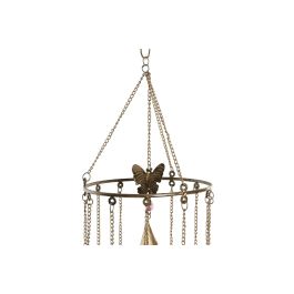 DKD Home Decor Decoracion Colgante Shabby Dorado Hierro 20 x 95 x 20 cm (4 Unidades)