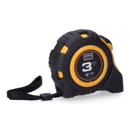 Koma Tools Flexómetro Magnet 3 m x 16 mm Cuerpo ABS Antideslizante Gancho Magnético Cinta Amarilla