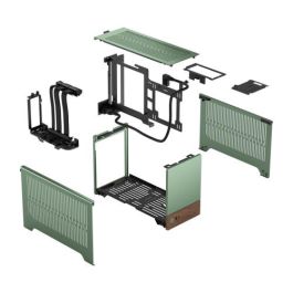 Fractal Design Terra FD-C-TER1N-03 Small Form Factor (SFF) Verde, Compatible con Mini-ITX, Aluminio y Nuez
