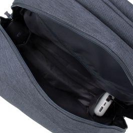 Rivacase 7567 Mochila Portátil 17.3 Pulgadas Prater - Protección Antirrobo, Carga USB, Gris Oscuro