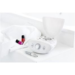 Beurer MP-100 Set Manicura y Pedicura Profesional 20.000 rpm Regulador Continuo Velocidad Derecha Izquierda Zafiro Papel Lija
