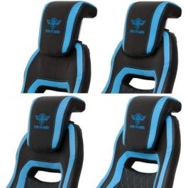 SILLA SPIRIT OF GAMER WILDCAT BLUE - MARCO MADERA - PISTON CLASE 3 - APOYABRAZOS ARTICULADOS - REPOSAPIES - 5 RUEDAS 360º - HASTA 120KG