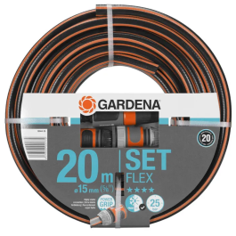 Gardena Manguera de Jardín Flex 20m Ø15 mm + Lanza y Accesorios Precio: 61.49999966. SKU: S7103901