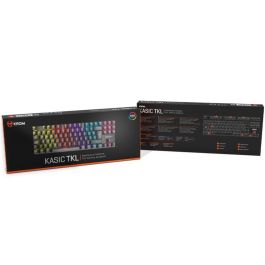 Krom Teclado Gaming Mecánico Kasic TKL Negro RGB Rainbow