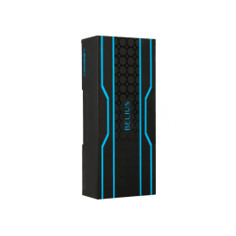 Belius Bolígrafo Legacy Aluminio Diseño Círculos Azul Cuerpo Negro Tinta Azul Caja Diseño