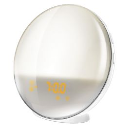 Despertador Inteligente con Lámpara RGB Muvit iO MIOLAMP005/ Radio FM/ Blanco