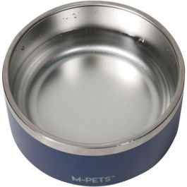 M Pets AUC1702070603075 Cuenco ESKIMO Doble Pared, Acero Inoxidable, 1,25 L, Negro, Antideslizante e Inodoro M Pets AUC1702070603075 Cuenco ESKIMO Doble Pared, Acero Inoxidable, 1,25 L, Negro, Antideslizante e Inodoro