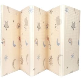 Nuby NUB0048526251261 Alfombra de juego reversible Arcoíris 200 x 150 x 1 cm para bebés y niños
