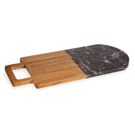 Tabla Cortar Madera Y Marmol Negro Con Asa Kinvara 18X1CM (8 Unidades) Tabla Cortar Madera Y Marmol Negro Con Asa Kinvara 18X1CM (8 Unidades)