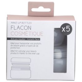 Cosmetic Club Juego De 5 Botes Para Maquillaje Con Tapa De Rosca 5ml 10ml 20ml 30ml 50ml