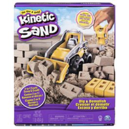 Kinetic Sand KIN0778988543641 Set de Construcción de Arena Cinética – Excava y Demuele con 454g de Arena Natural