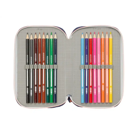 Portatodo F.C. Barcelona Azul marino 12,5 x 19,5 x 5,5 cm 37 Piezas