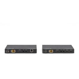 DIGITUS Extensor KVM HDMI HDBaseT 4K USB 2.0 150m – Kit Transmisor y Receptor para Cat6a/7/8 a 60Hz