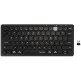 Kensington K75502WW Teclado Multi-Device Dual Inalámbrico Bluetooth QWERTY Negro para Oficina Windows Mac iOS ChromeOS
