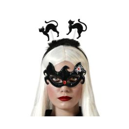 Diadema Diabla con Gatos Negros y Máscara de Murciélago para Halloween y Fiestas - Corazón Rojo y Araña Brillante Precio: 1.79000019. SKU: B1BMNJ8HEC