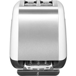 KitchenAid 5KMT2115EWH Tostadora de 2 Rebanadas, Acero Inoxidable, 1100W, Control de Dorado, Blanco