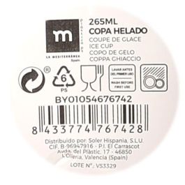 Copa Helado La Mediterranea 265 ml (24 Unidades) Copa Helado La Mediterranea 265 ml (24 Unidades)