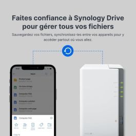 Synology DS223J NAS DiskStation 2 Bahías para Discos 3.5"/2.5" 1GB DDR4 Servidor Almacenamiento Nube Privada Torre Synology DS223J NAS DiskStation 2 Bahías para Discos 3.5"/2.5" 1GB DDR4 Servidor Almacenamiento Nube Privada Torre