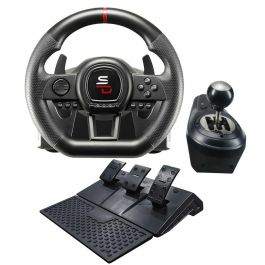 SUPERDRIVE GS650-X Volante de Carreras con Cambio Manual, 3 Pedales y Levas para PS4 / Xbox