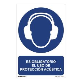 Normaluz Cartel Obligatorio Uso Proteccion Acustica PVC 30x40cm Precio: 2.8900003. SKU: S7907039